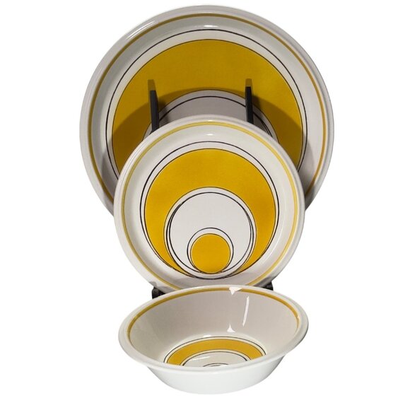 Mikasa Light N Lively Dinnerware Set Sundance D5351 3 Pieces Vintage 1970 - Picture 1 of 16